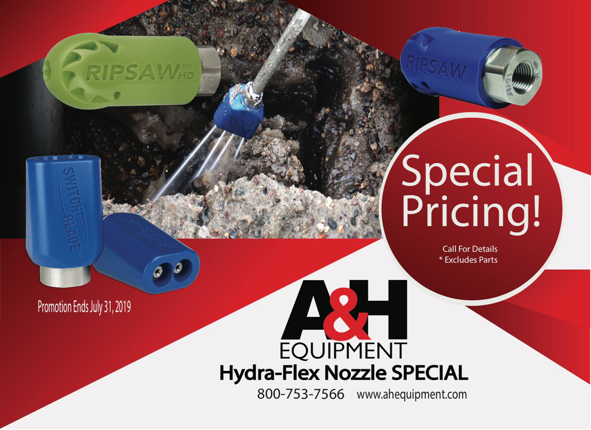 NEW PARTS PROMOTION FEATURING HYDRA-FLEX NOZZLES